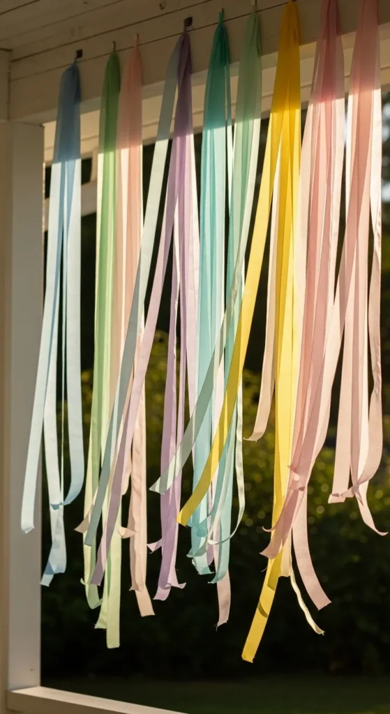 DIY Ribbon Curtain