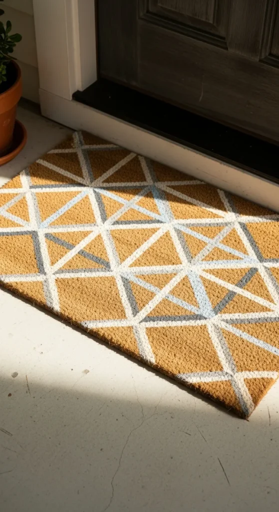 DIY Spring Doormat Stencil