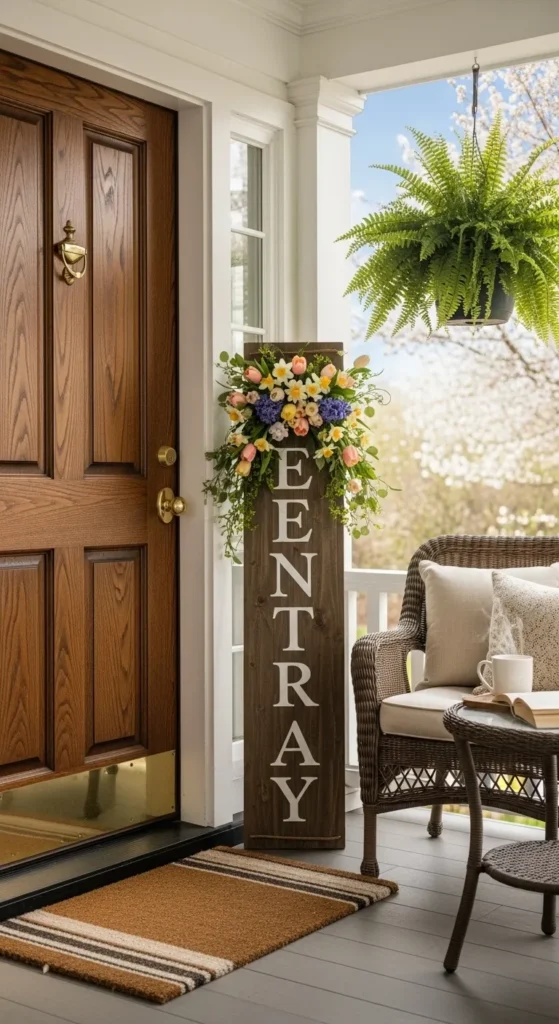 DIY Spring Entryway Signs