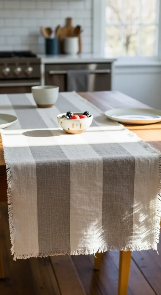 DIY Table Runner From Fabric