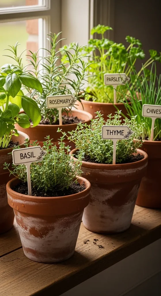 DIY Terracotta Herb Garden
