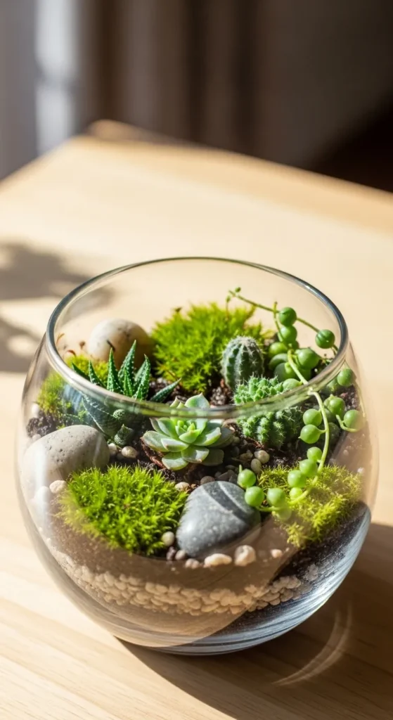 DIY Terrarium with Succulents