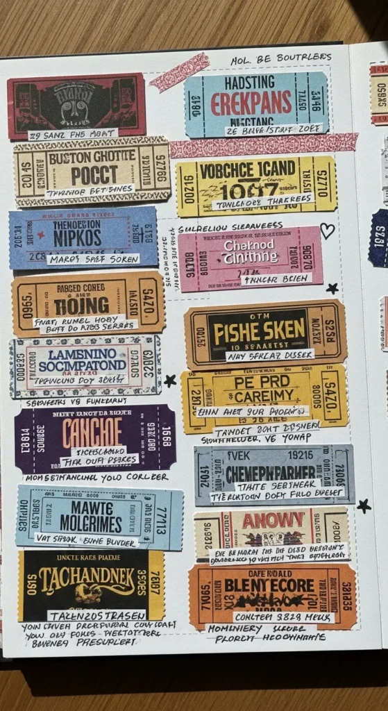 DIY Ticket Stub Organizer
