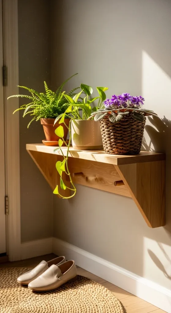 DIY Wall Planter Shelf