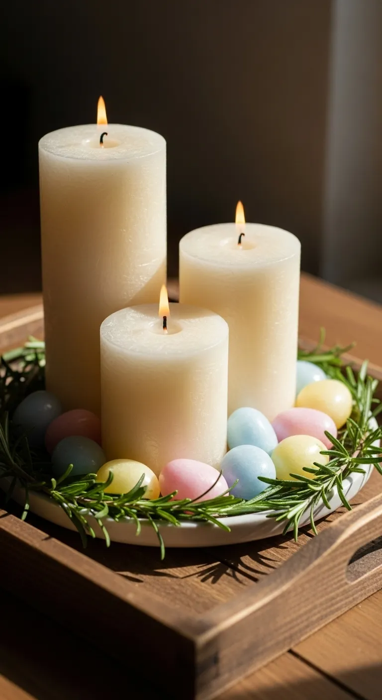 Decorative Candle Trio