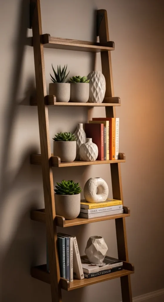 Decorative Ladder Shelf