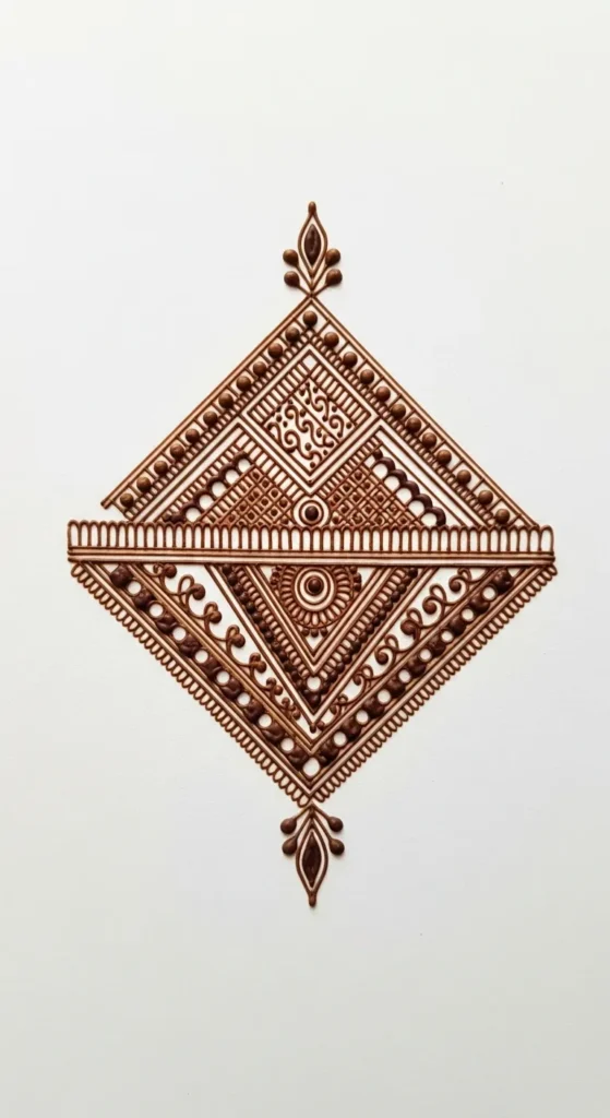 Diamond Shape with Fine Details