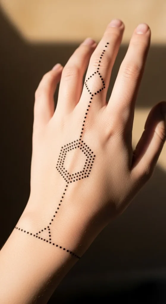 Dotwork Geometric Pattern