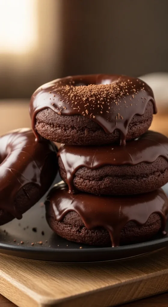 Double Chocolate Donuts