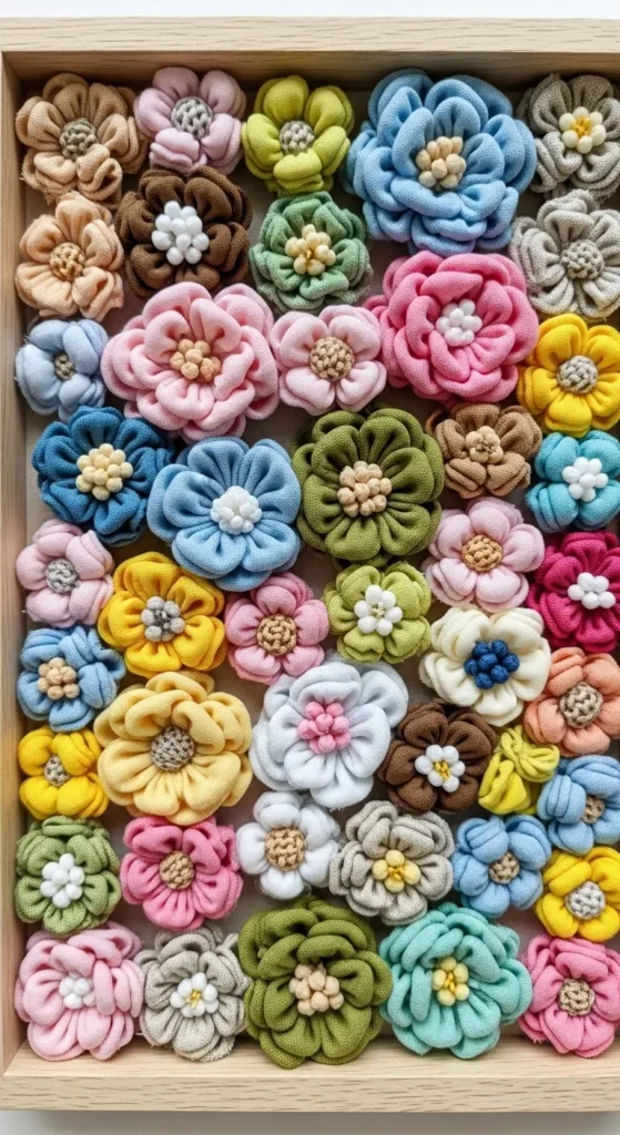 Fabric Flower Frames