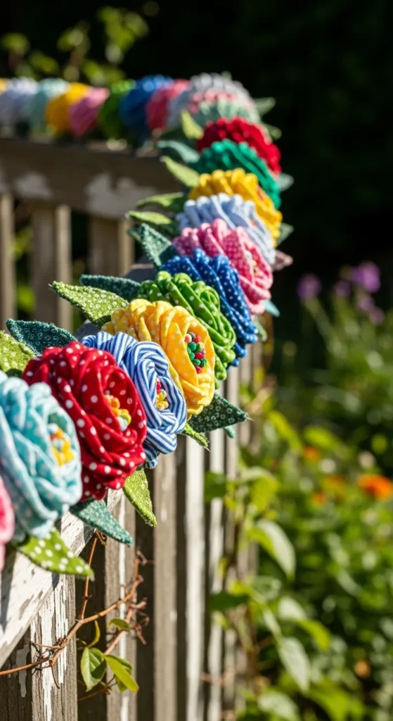 Fabric Flower Garland