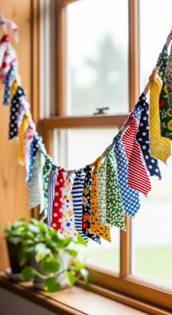 Fabric Scrap Bunting