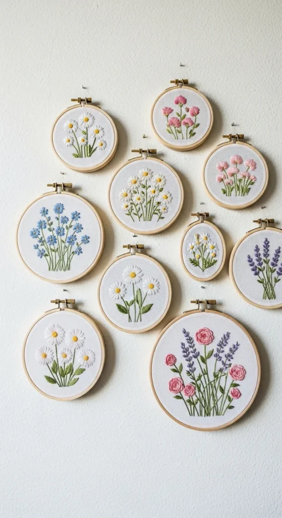 Floral Embroidery Hoops