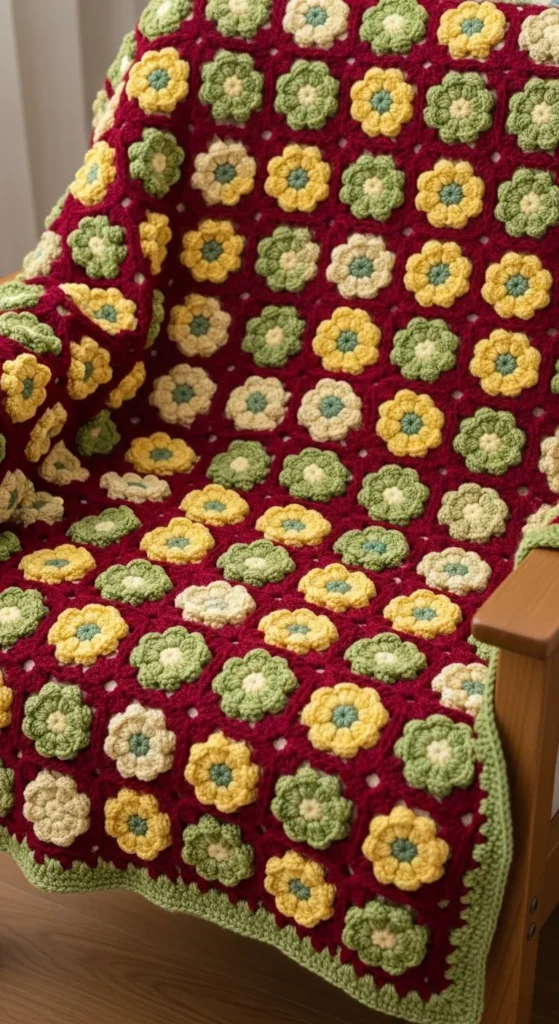 Floral Motif Blanket