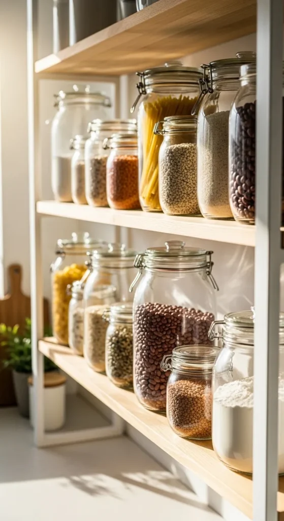 Glass Jar Pantry Reset