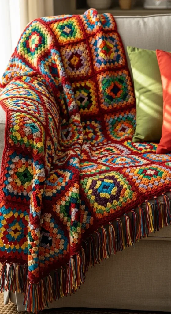 Granny Square Blanket