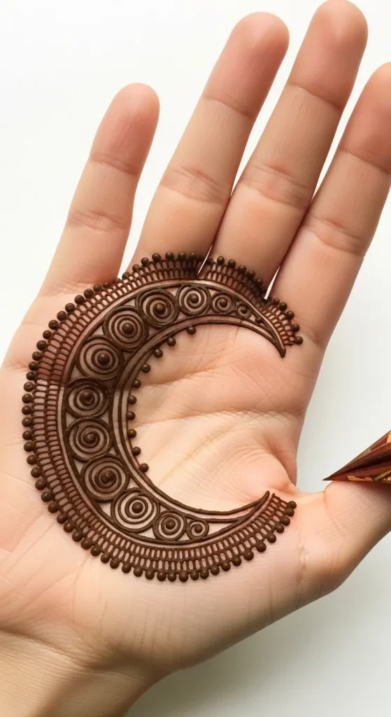 Half-Moon Pattern on the Finger