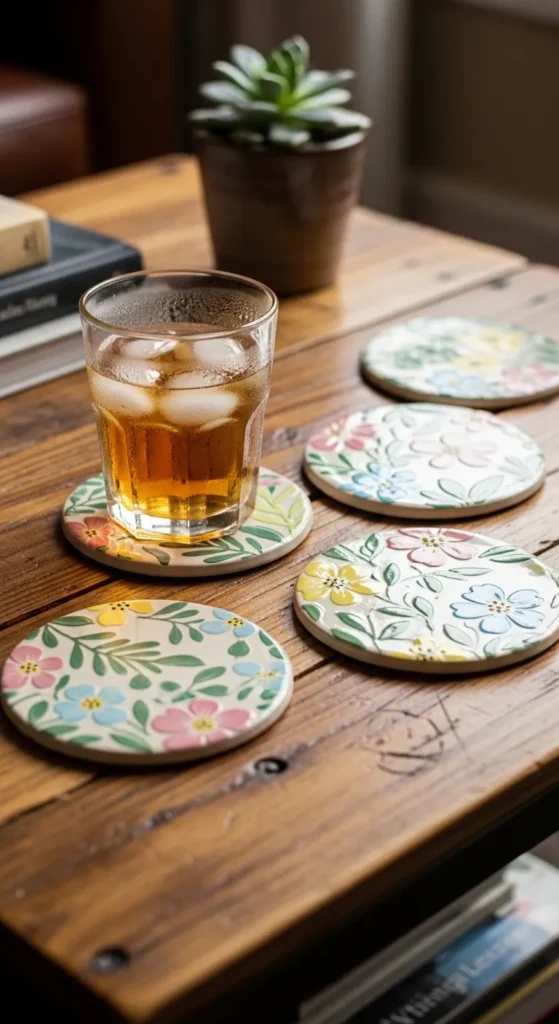 Hand-Painted Coasters