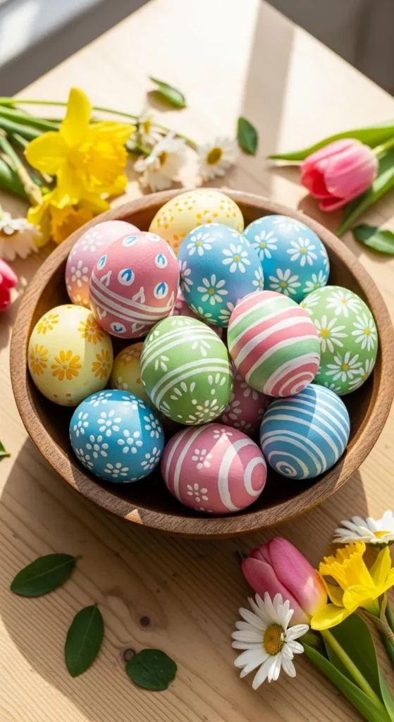 Hand-Painted Easter Eggs for Decor