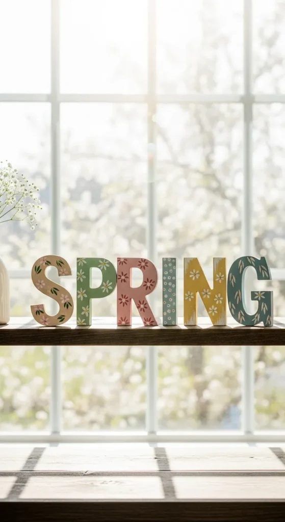 Hand-Painted Wooden Letters