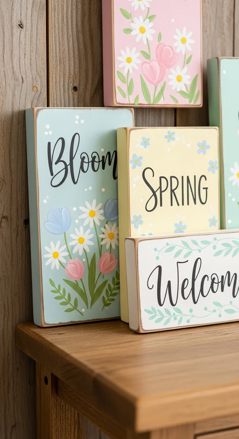 Hand-Painted Wooden Signs