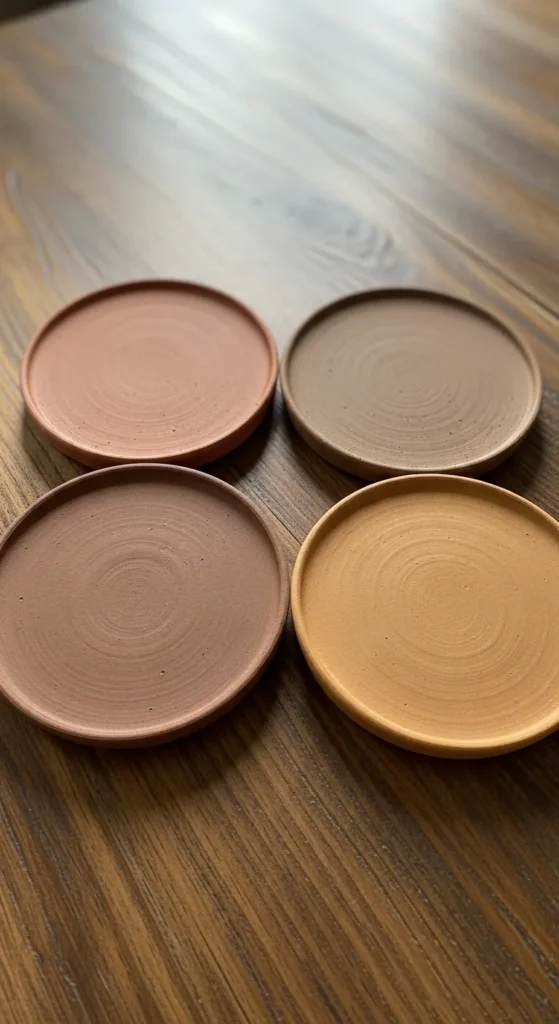 Handmade Clay Pot Coasters
