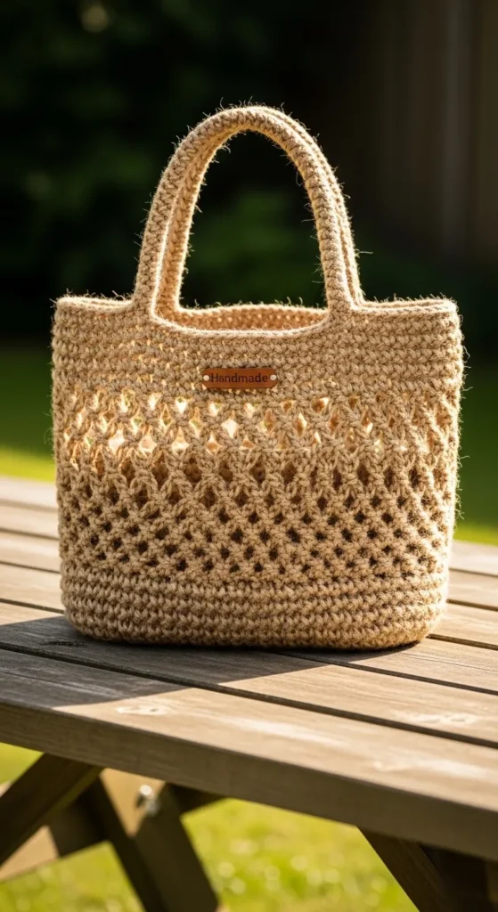 Handmade Crochet Tote Bag
