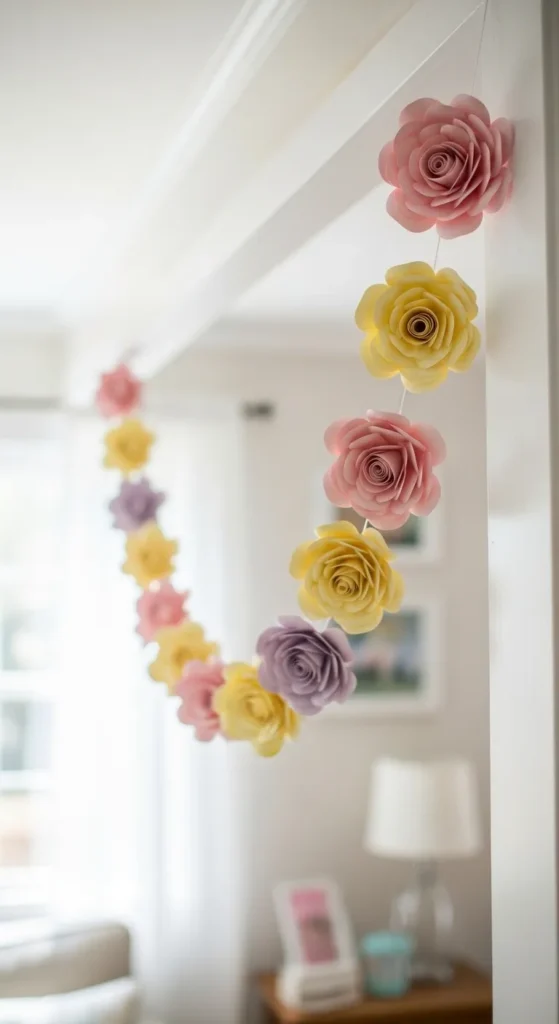 Handmade Paper Flower Garland