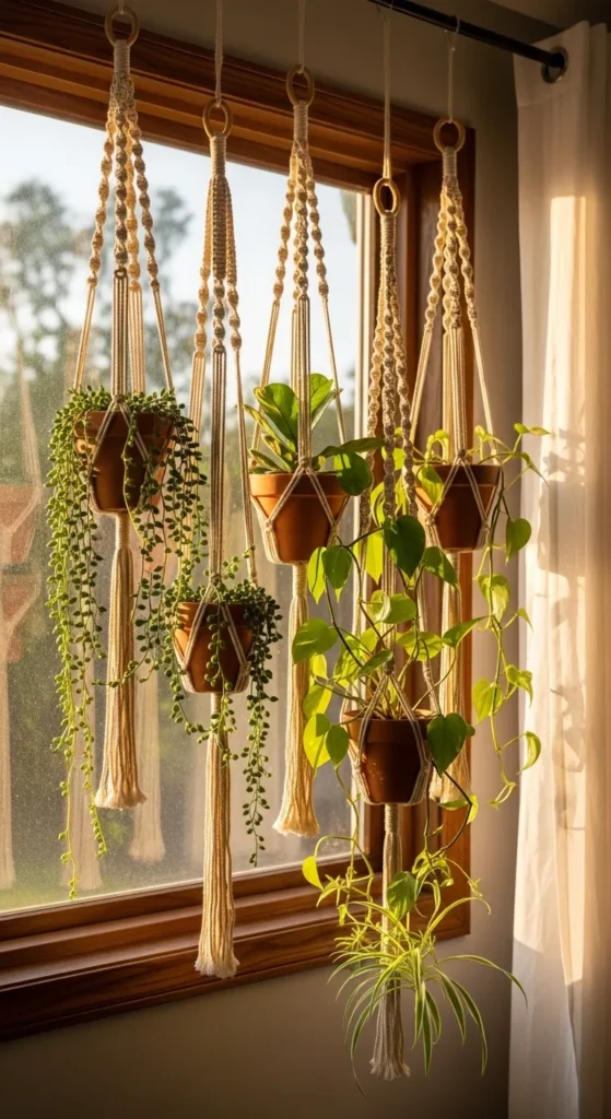 Hanging Macramé Planters