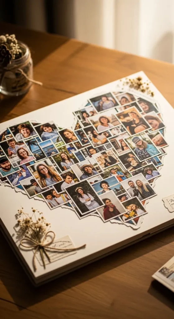 Heart-Shaped Photo Collage