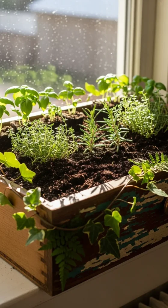Herb Garden in a Drawer