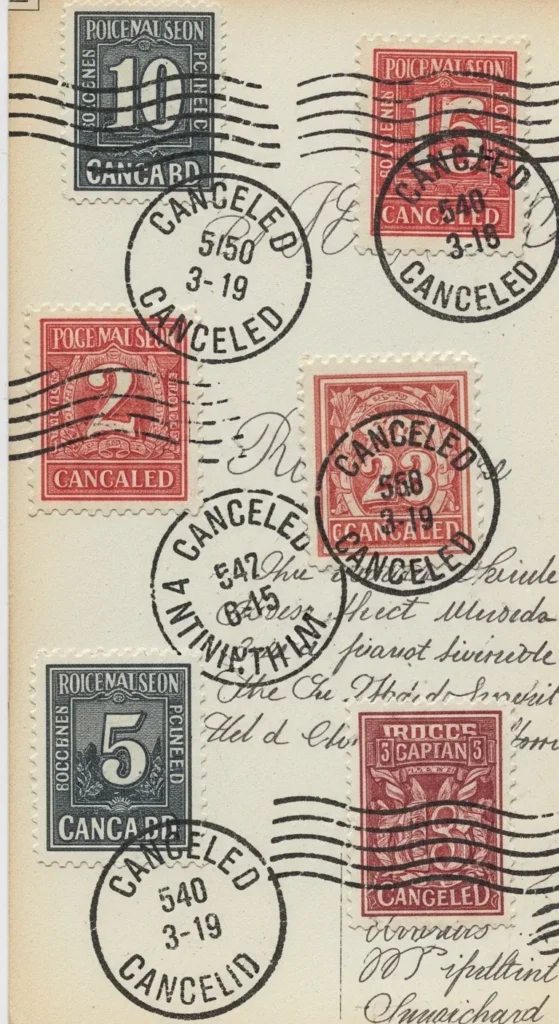 Incorporate Old Postmark Stamps