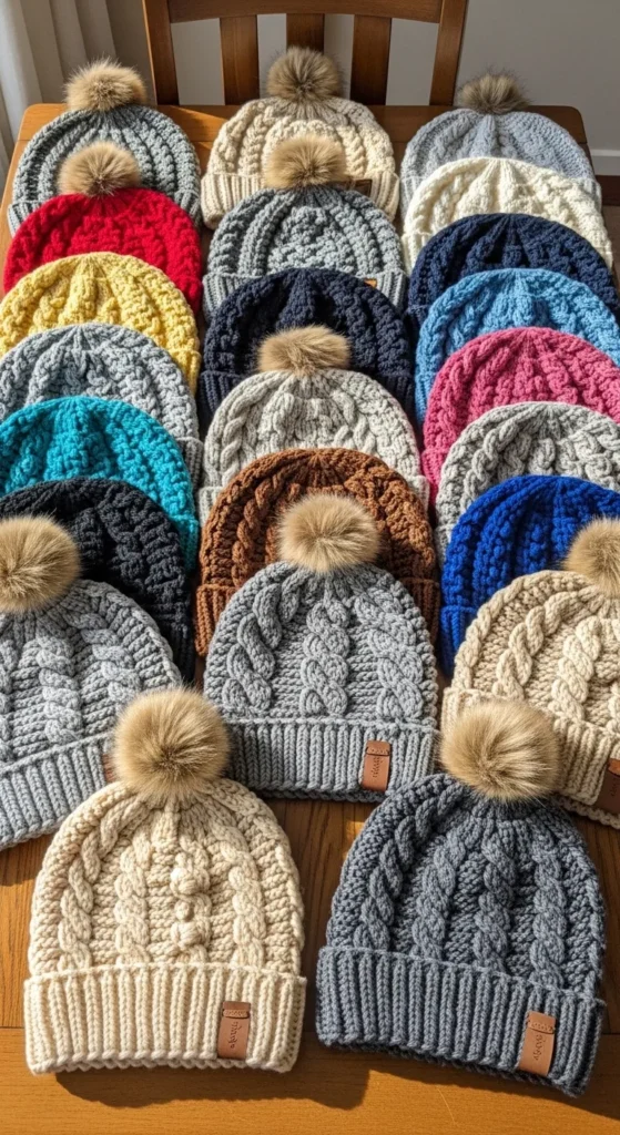 Knit-Look Crochet Hat