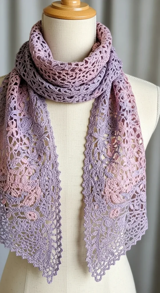 Lace Crochet Scarf