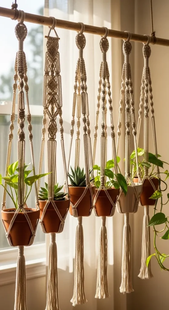 Macramé Wall Plant Holders