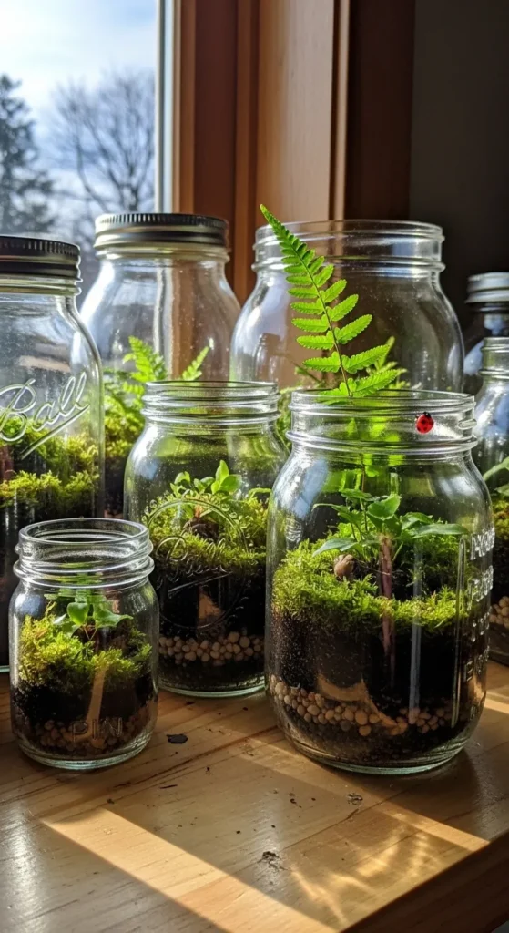 Mason Jar Terrariums