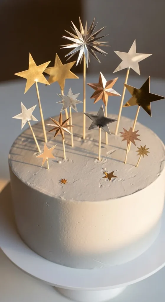 Metallic Paper Star Bursts