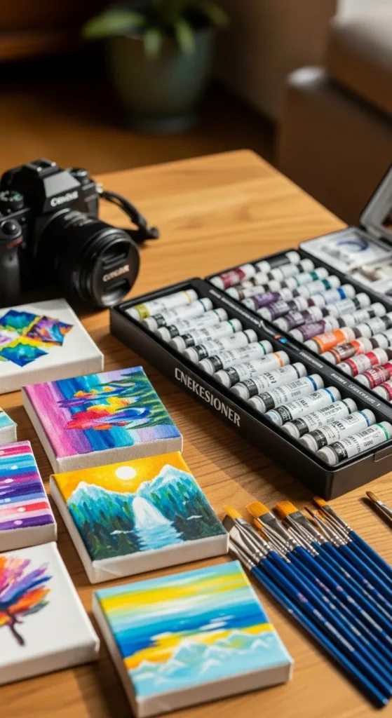 Mini Canvas Paint Kit