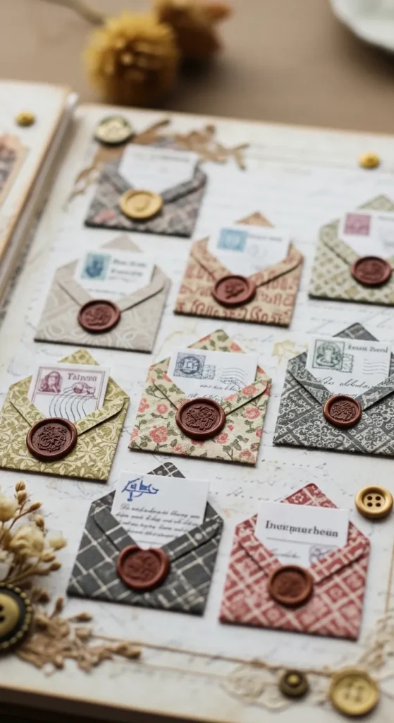 Mini Envelopes with Hidden Notes