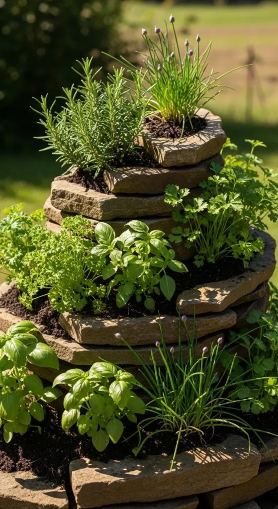 Mini Herb Spiral Garden