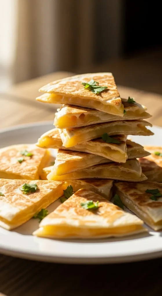 Mini Quesadilla Triangles