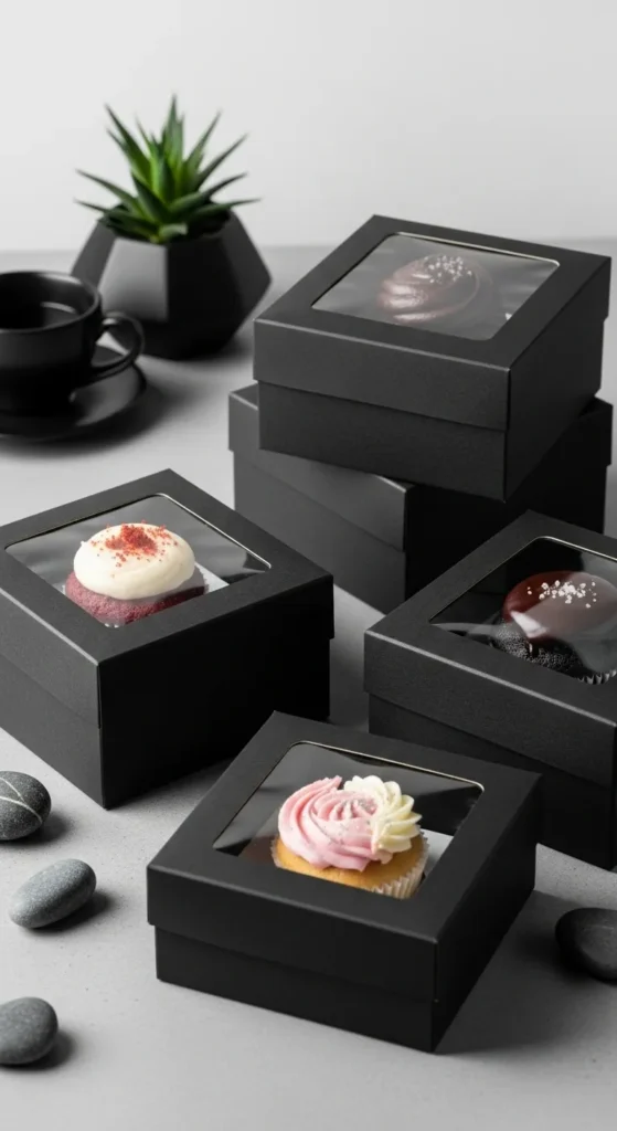 Minimal Black Matte Boxes