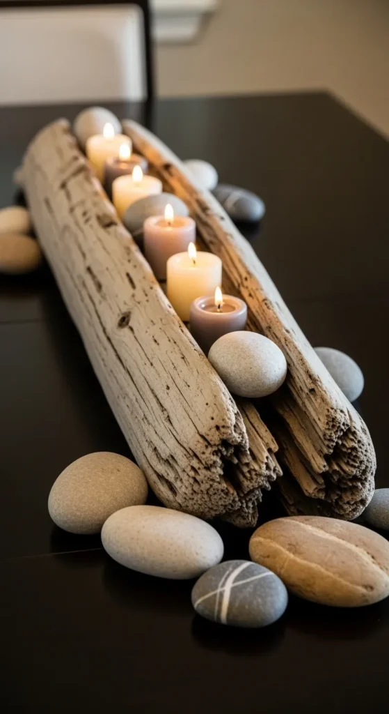 Minimal Driftwood Centerpiece