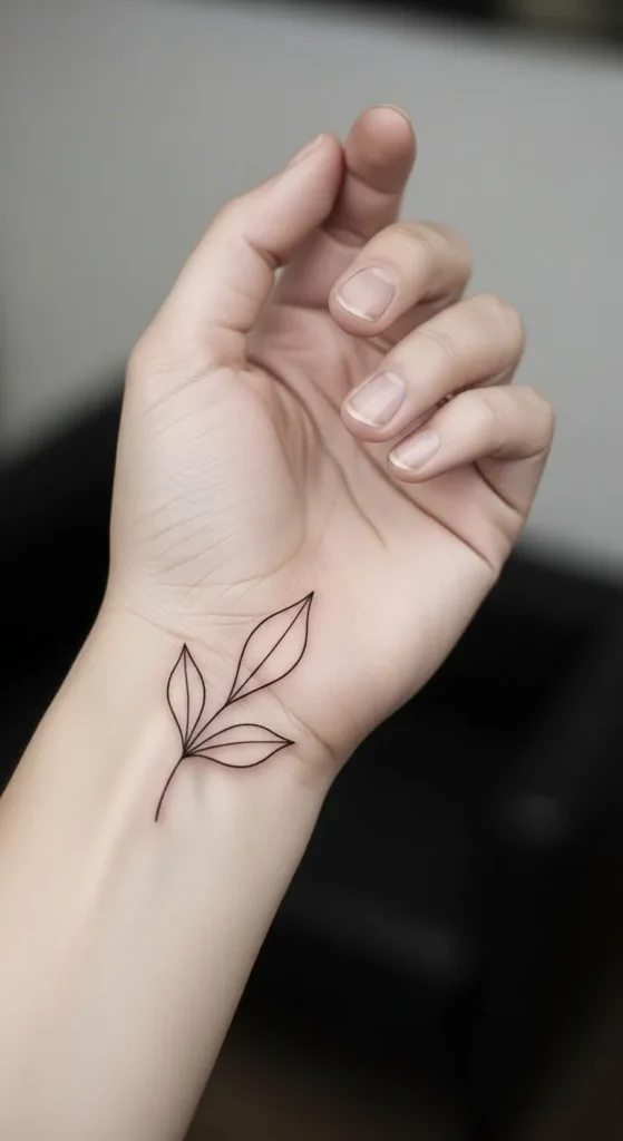 Minimal Leaf Outline