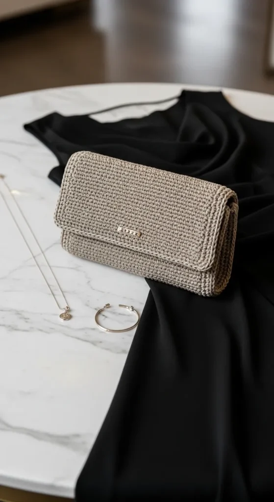 Minimalist Crochet Clutch