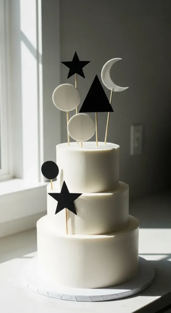  Monochrome Symbol Toppers