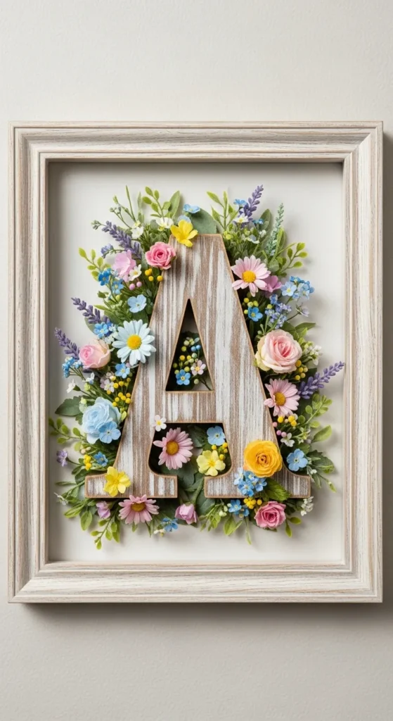 Monogram Flower Frames