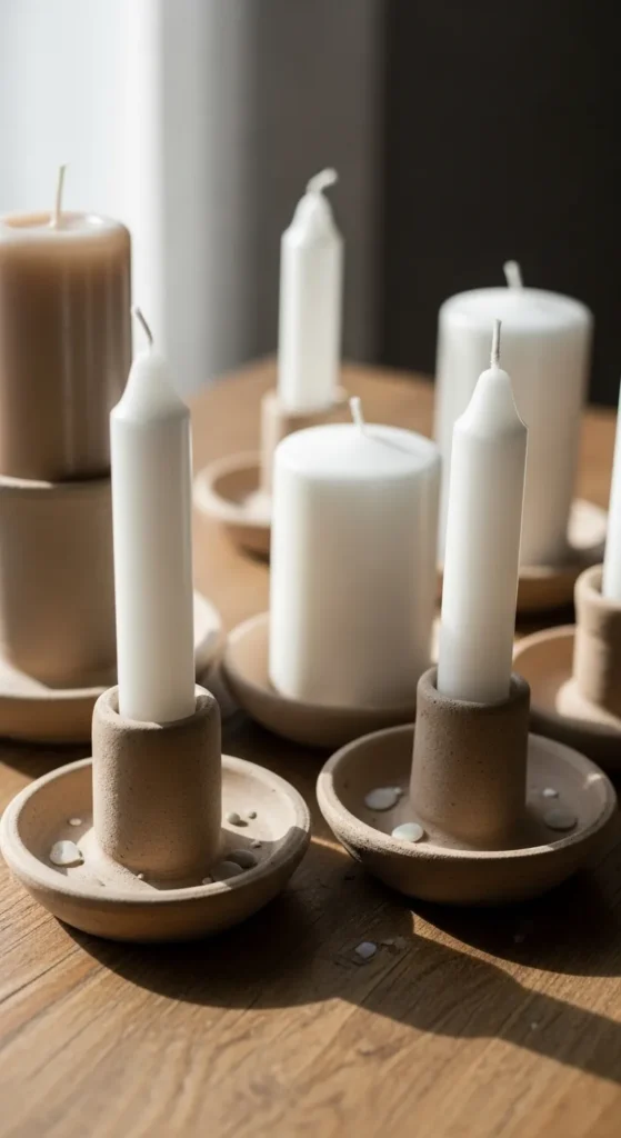 Neutral Candle Holders