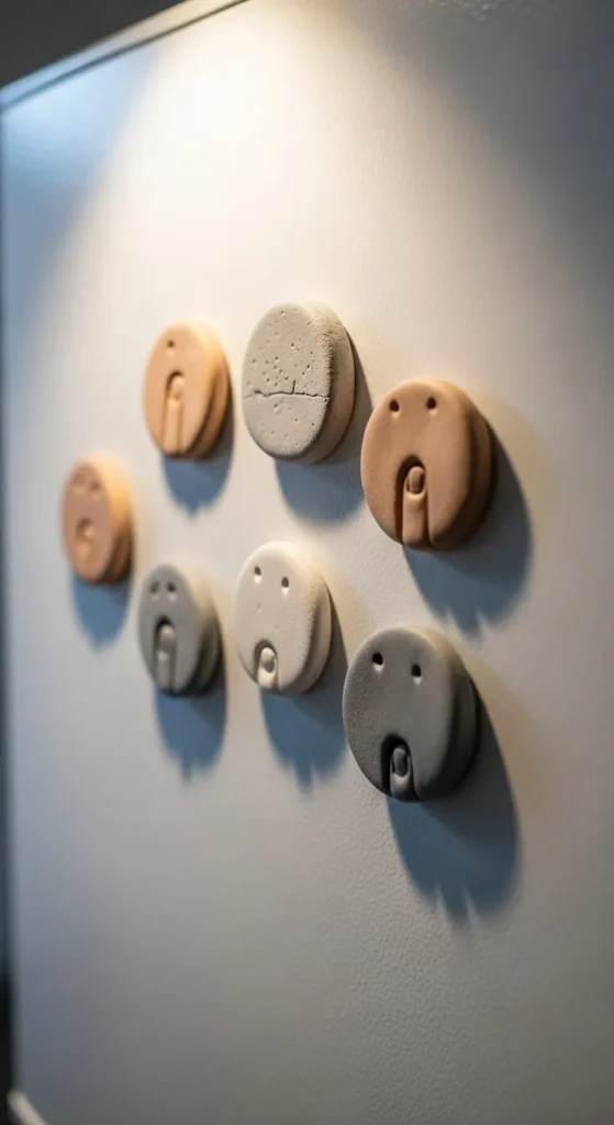 Neutral Clay Magnets