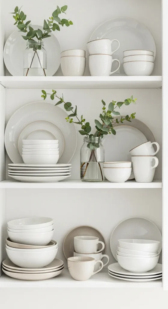 Open Shelf Styling With Everyday Dishes